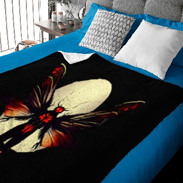 Discover Red-eyed Mothman Baby Blankets