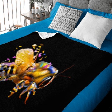 Discover Colourful bee Baby Blankets