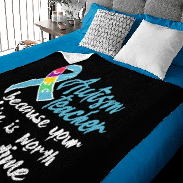 Discover Autism Teacher Baby Blankets
