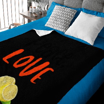 Discover Peace Love and Lemons Baby Blankets