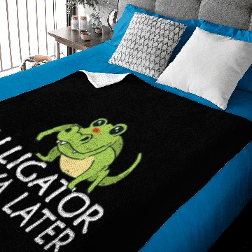 Discover See ya later Alligator Baby Blankets