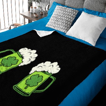 Discover Drinking Green Beer Boobs Shamrock Irish Patricks Baby Blankets