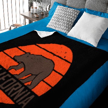Discover California Bear Baby Blankets