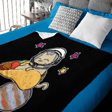 Discover Space Taco Cat Baby Blankets