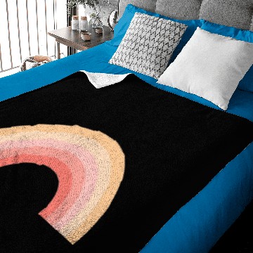 Discover Peach Pink Rainbow Baby Blankets