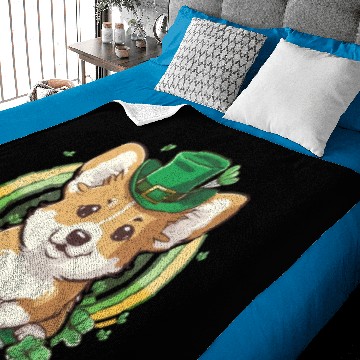 Discover st patricks day - chibi corgi dog Baby Blankets