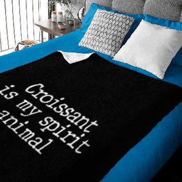 Discover Funny Croissant Saying Baby Blankets