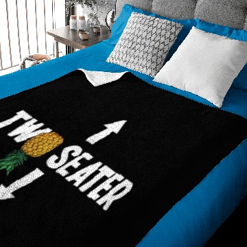 Discover Upside Down Pineapple Swinger Two Seater Baby Blankets