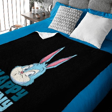 Discover Funny Easter Bunny Boy Blue Baby Blankets