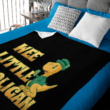 Discover Wee Lil Hooligan loves Dinosaur St Patrick Day Baby Blankets