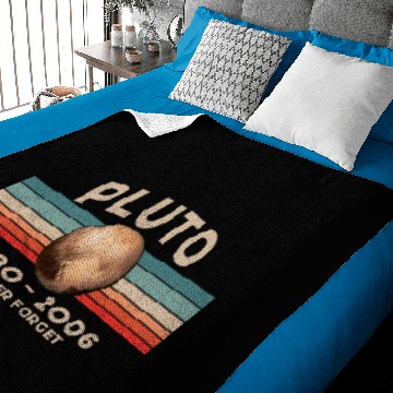 Discover Pluto Never Forget 1930 - 2006 Vintage Space Baby Blankets