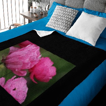 Discover Closeup Deep Peony Pink Ranunculus Baby Blankets