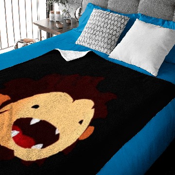 Discover Sneaky Sasquatch Head Baby Blankets