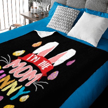 Discover Mommy Bunny Easter friends Easter Mom Baby Blankets