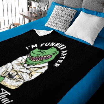 Discover Muay Thai Coach Kickboxing Instructor Funny Baby Blankets