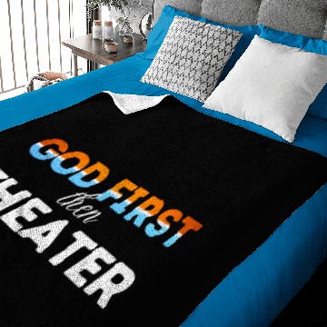 Discover God First then theater Baby Blankets
