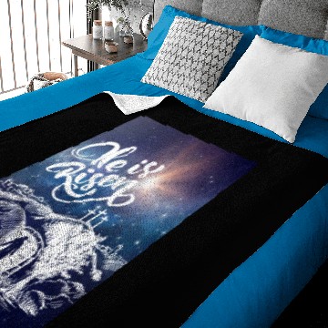 Discover He Is Risen!Jesus,Easter, Bright & Morning Star Baby Blankets