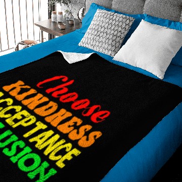Discover Choose Kindness Acceptance Inclusion Baby Blankets