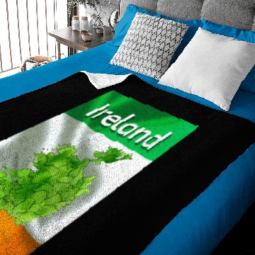 Discover Ireland Map Flag Baby Blankets
