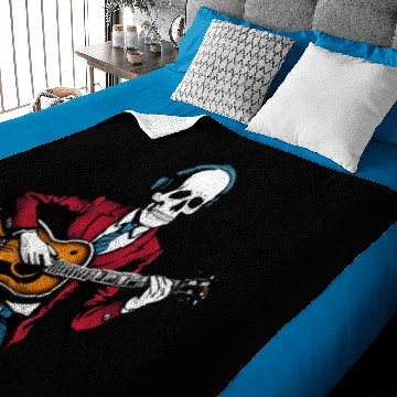 Discover skeleton, guitar Baby Blankets