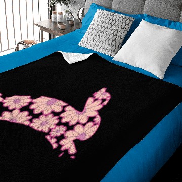 Discover flower easter bunny, mom and me, easter, Baby Blankets