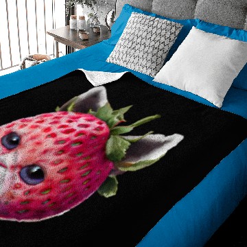 Discover strawberry cat Baby Blankets