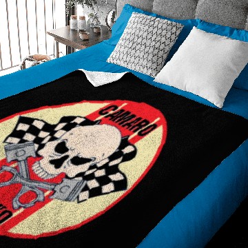 Discover Camaro Yenko skull & pistons Baby Blankets