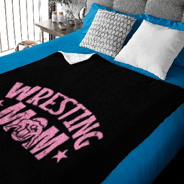Discover Wrestling Mom Show Ring Fight Drama Baby Blankets