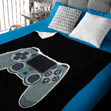 Discover PLAYSTATION 4 GREY Baby Blankets