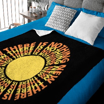 Discover There is nothing new circular orange yellow sun Baby Blankets
