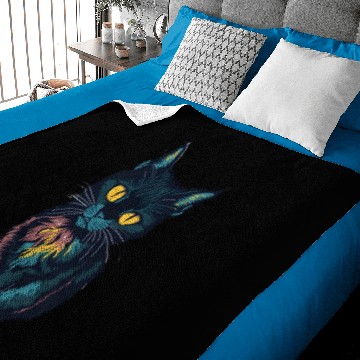 Discover Small black cat Baby Blankets