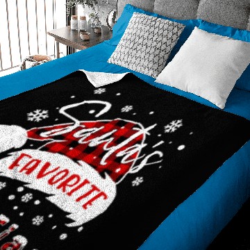 Discover Santas Favorite Librarian Hat Flannel Christmas Baby Blankets