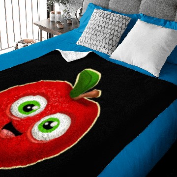 Discover Happy Apple Sticker Baby Blankets