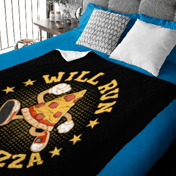 Discover Will Run For Pizza Marathon Trail Running Baby Blankets