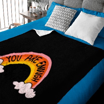 Discover You Are Enough Baby Blankets