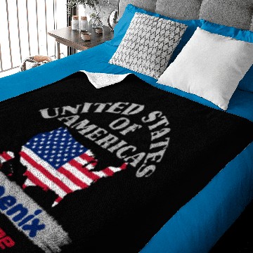 Discover United States of America - Phoenix my home - USA Baby Blankets