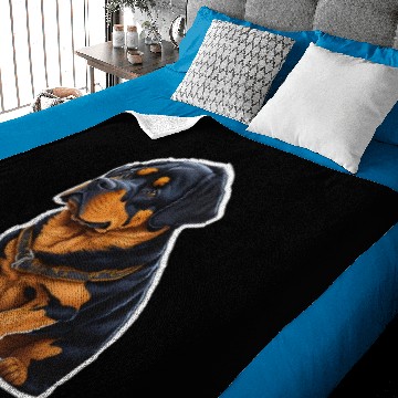 Discover Rottweiler Power Baby Blankets