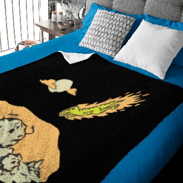 Discover Dinosaur Meteor Baby Blankets