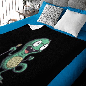 Discover Jokester Lizard Live Baby Blankets