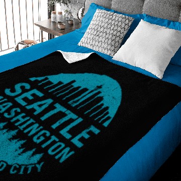 Discover Seattle Washington Baby Blankets
