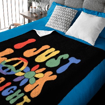 Discover I Just Look Straight Baby Blankets