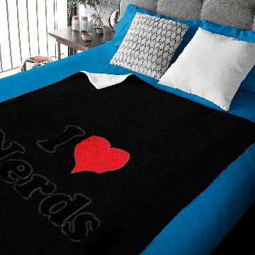 Discover Cute I Love Nerds Baby Blankets