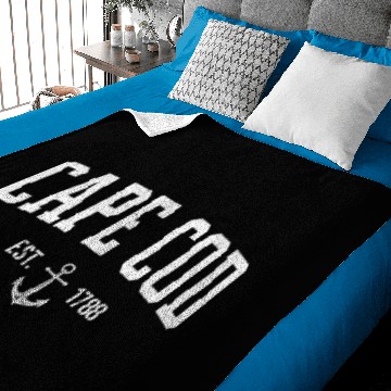 Discover Cape Cod Massachusetts 1788 Nautical Look Baby Blankets