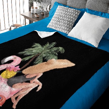 Discover Summer Patterns With Flamingos And Pineapples Baby Blankets