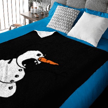 Discover Angry Snowman Baby Blankets