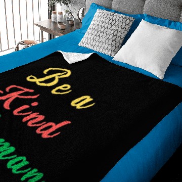 Discover Be A Kind Human boy Baby Blankets