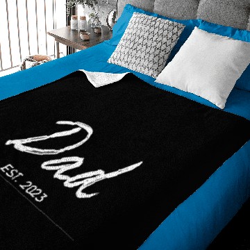 Discover DAD EST.2023, Daddy To Be Baby Blankets