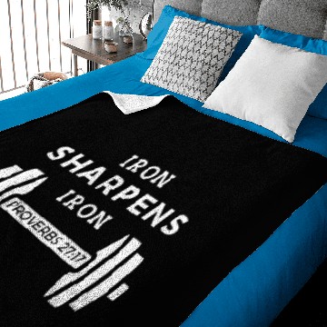 Discover Iron Sharpens Iron (Proverbs 27:17) Baby Blankets
