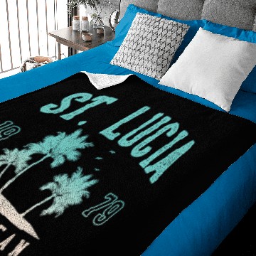 Discover St Lucia Caribbean Baby Blankets
