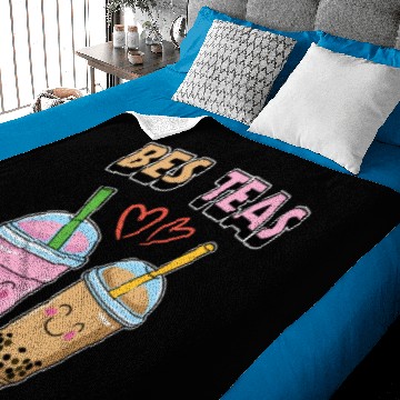 Discover Bes Teas Boba Bubble Milk Tea Drinker Baby Blankets